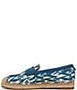 Color:Blue Lapis Multi - Image 5 - Kai Print Fabric and Suede Espadrille Inspired Loafers