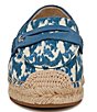 Color:Blue Lapis Multi - Image 6 - Kai Print Fabric and Suede Espadrille Inspired Loafers