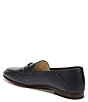 Color:Baltic Navy - Image 4 - Loraine Leather Bit Buckle Flat Loafers