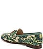 Color:Turquoise Green Multi - Image 4 - Loraine Lotus Print Fabric Bit Detail Career Flat Loafers