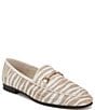 Color:Taupe - Image 1 - Loraine Zebra Calf Hair Bit Detail Loafers