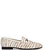 Color:Taupe - Image 2 - Loraine Zebra Calf Hair Bit Detail Loafers