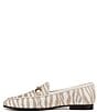 Color:Taupe - Image 5 - Loraine Zebra Calf Hair Bit Detail Loafers