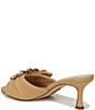 Color:Desert Sun - Image 4 - Pietra Canvas Buckle Detail Dress Mule Sandals