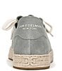 Color:Sky Grey - Image 3 - Poppy Jute Suede Lace-Up Espadrille Sneakers