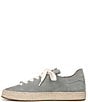 Color:Sky Grey - Image 5 - Poppy Jute Suede Lace-Up Espadrille Sneakers