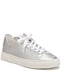 Color:Soft Silver - Image 1 - Poppy Leather Lace-Up Sneakers