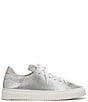 Color:Soft Silver - Image 2 - Poppy Leather Lace-Up Sneakers
