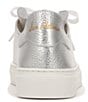Color:Soft Silver - Image 3 - Poppy Leather Lace-Up Sneakers