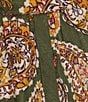 Color:Kalamata Paisley - Image 3 - Sweetheart Neck Puff Sleeve Belted Midi Dress