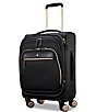Color:Black - Image 1 - Mobile Solution Carry-On Spinner Suitcase