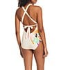 Color:White Sand - Image 2 - Island Mirage Floral Print High Neck One Piece Swimsuit
