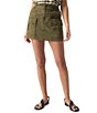 Color:Burnt Olive - Image 1 - Surplus Essential Cargo Mini Skirt