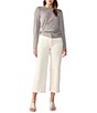 Color:French Vanilla - Image 3 - The Marine Comfort Stretch Cropped Wide Leg Jeans