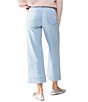 Color:Ultra Pale - Image 2 - The Marine Denim Mid Rise Wide Leg Cropped Pant