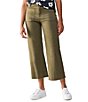 Color:Burnt Olive - Image 1 - The Marine Mid Rise Wide Leg Cropped Pant