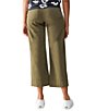 Color:Burnt Olive - Image 2 - The Marine Mid Rise Wide Leg Cropped Pant