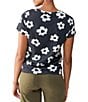 Color:Flower Pop - Image 2 - The Perfect Floral Print Crew Neck Short Sleeve Tee