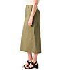 Color:Burnt Olive - Image 5 - Triple Threat High Rise Midi Skirt