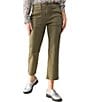 Color:Burnt Olive - Image 1 - Vacation Mid Rise Cropped Flare Pant