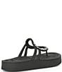 Color:Black - Image 2 - Sunshine Gem Platform Thong Sandals