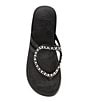 Color:Black - Image 5 - Sunshine Gem Platform Thong Sandals