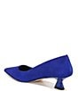 Color:Cobalt Suede - Image 4 - Sarto by Franco Sarto Diva Suede Kitten Heel Pumps