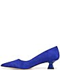 Color:Cobalt Suede - Image 5 - Sarto by Franco Sarto Diva Suede Kitten Heel Pumps