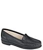 Color:Black - Image 1 - Simplify Leather Moccasin Loafers