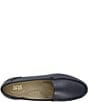 Color:Navy - Image 4 - Simplify Leather Moccasin Loafers