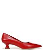 Color:Cherry Red - Image 2 - Sarto by Franco Sarto Diva Leather Kitten Heel Pumps