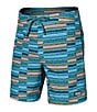 Color:Asher Stripe Seafoam - Image 1 - Betawave Two-In-One Stripe 17#double; Inseam Board Shorts