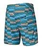 Color:Asher Stripe Seafoam - Image 2 - Betawave Two-In-One Stripe 17#double; Inseam Board Shorts