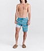 Color:Asher Stripe Seafoam - Image 3 - Betawave Two-In-One Stripe 17#double; Inseam Board Shorts