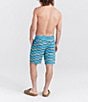 Color:Asher Stripe Seafoam - Image 4 - Betawave Two-In-One Stripe 17#double; Inseam Board Shorts