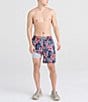 Color:Deep Jungle/Maritime - Image 3 - Oh Buoy Two-In-One Deep Jungle Printed 7#double; Inseam Swim Trunks