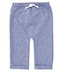 Color:Blue - Image 1 - Baby Boys 3-24 Months Knit Kangaroo Pocket Joggers