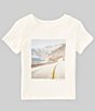 Color:White - Image 1 - Baby Boys 3-24 Months Round Neck Short Sleeve Knit Graphic T-Shirt