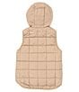 Color:Khaki - Image 3 - Big Boys 8-20 Sleeveless Reversible Vest With Sherpa Lining