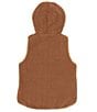 Color:Khaki - Image 4 - Big Boys 8-20 Sleeveless Reversible Vest With Sherpa Lining