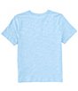 Color:Light Blue - Image 2 - Big Boys 8-20 Short Sleeve Distressed Henley T-Shirt