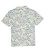Color:Navy - Image 2 - Big Boys 8-20 Short Sleeve Leaf Printed Jersey Polo Shirt