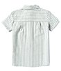 Color:Sage - Image 2 - Big Boys 8-20 Short Sleeve Striped Seersucker Woven Button-Front Shirt