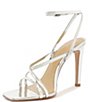 Color:Silver - Image 6 - Bari Patent Leather Strappy Dress Sandals