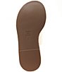 Color:Pearl - Image 6 - Enola Leather Platform Espadrille Wedge Sandals