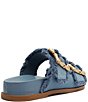 Color:Azul/Summer Jeans - Image 3 - Enola Sporty Casual Bamboo Buckle Denim Slides