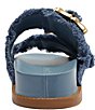 Color:Azul/Summer Jeans - Image 4 - Enola Sporty Casual Bamboo Buckle Denim Slides