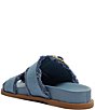 Color:Azul/Summer Jeans - Image 5 - Enola Sporty Casual Bamboo Buckle Denim Slides