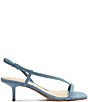 Color:Azul - Image 2 - Heloise Denim Slingback Thong Sandals
