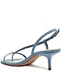 Color:Azul - Image 5 - Heloise Denim Slingback Thong Sandals